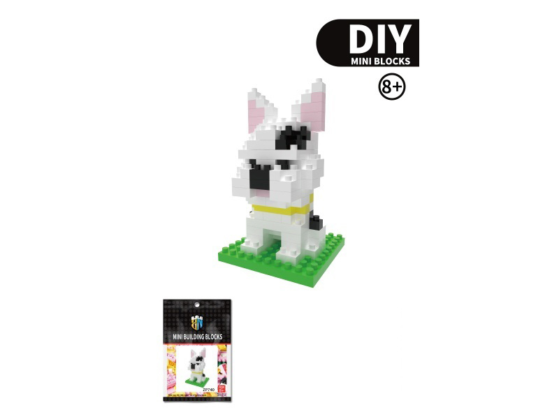 Cow Method Dog Fighting Building Blocks Dog Series 128 PCS