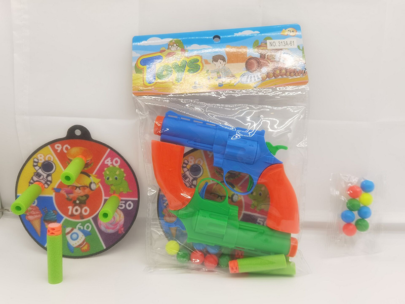 Soft Bullet Gun Velcro Dartboard Set