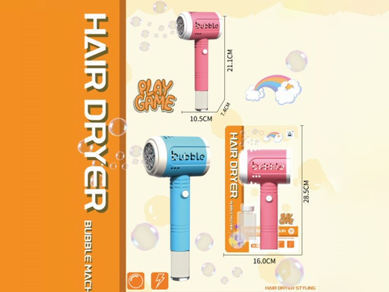 Electric Light Hair Dryer Bubble Stick