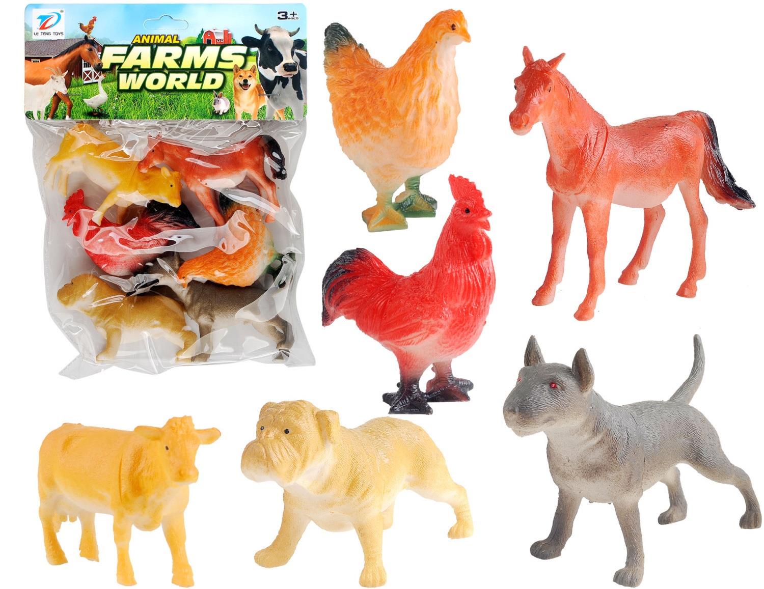 Pvc Simulation Farm Animal 6Pcs