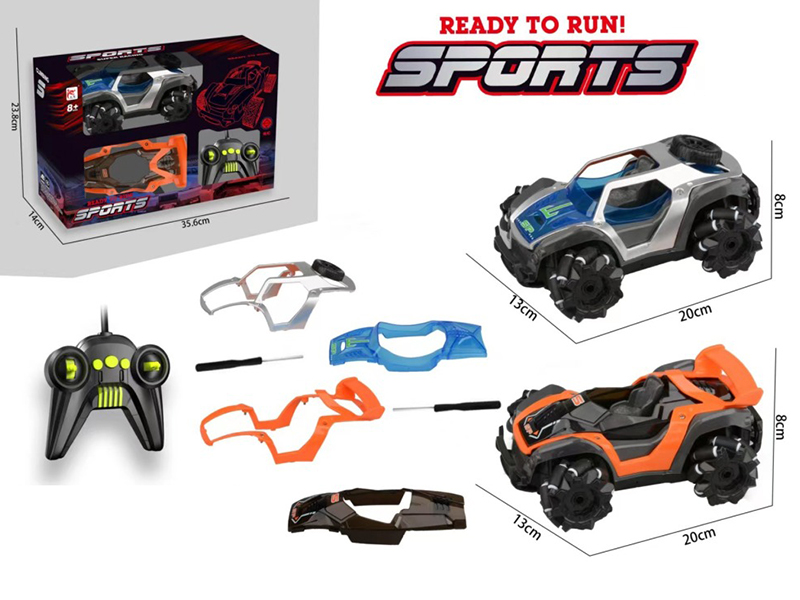 2.4G 6-Channel Remote Control DIY Assembly Drift Car(Included Batteries)