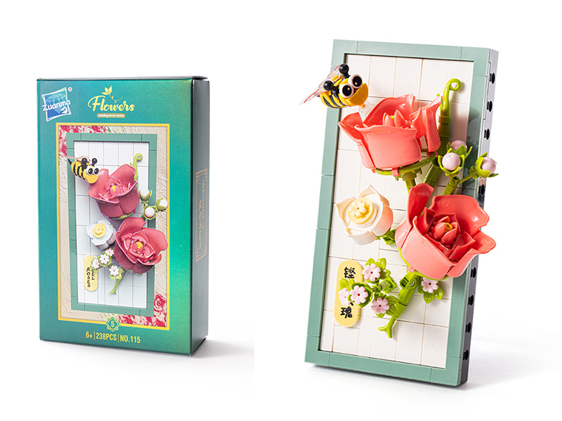 Flower Painting Ornament Building Blocks 238PCS