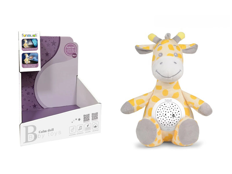 Plush Rotating Projection Sleep Device (Giraffe)