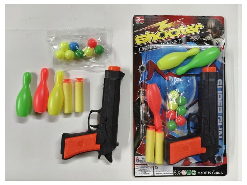 EVA. Ping-Pong Gun With Bowling Ball