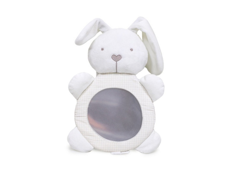 Rabbit Baby Plush Rearview Mirror