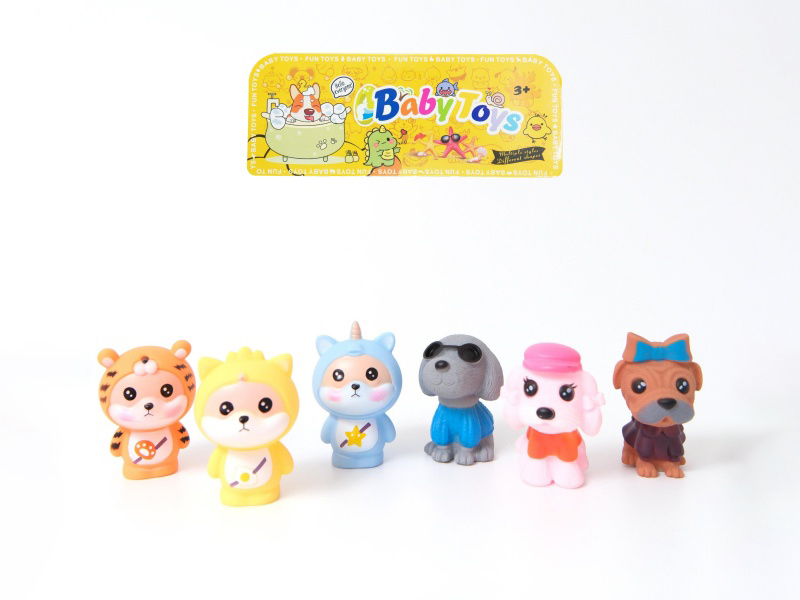 Vinyl Puppy Set With Bb Whistle