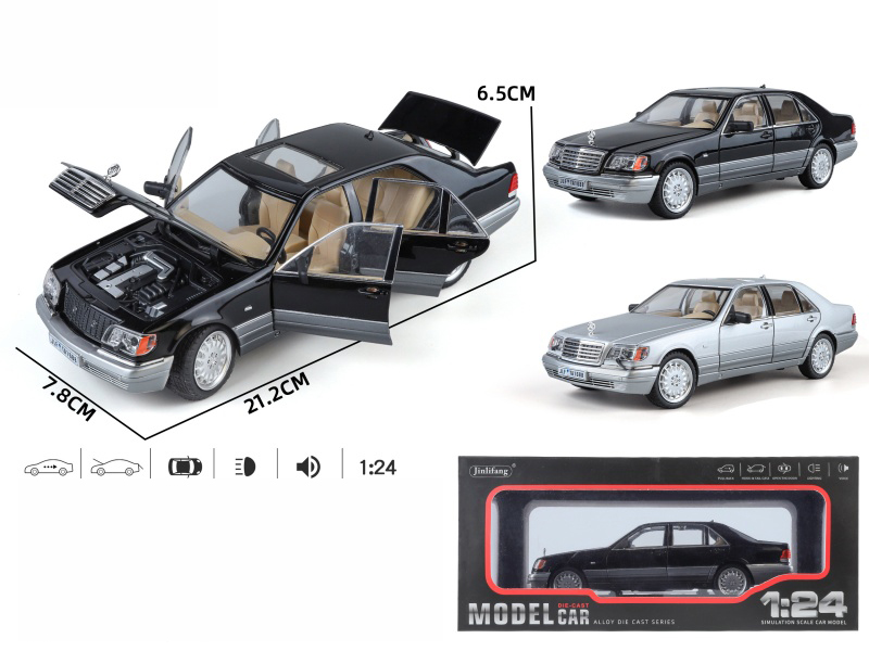 1:24 Mercedes-Benz S-Class W140‌ Streetcar Version Alloy Car