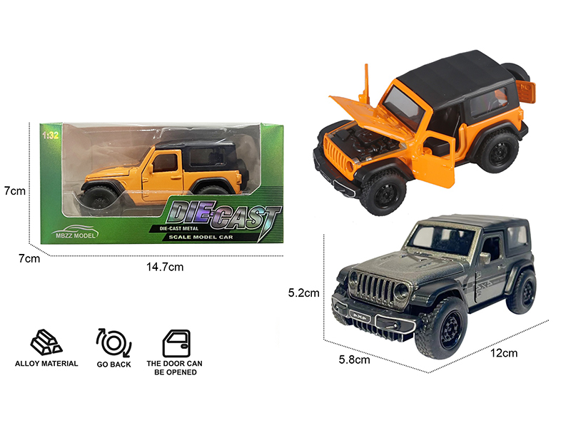 1:32 Wrangler Alloy Pull Back Car