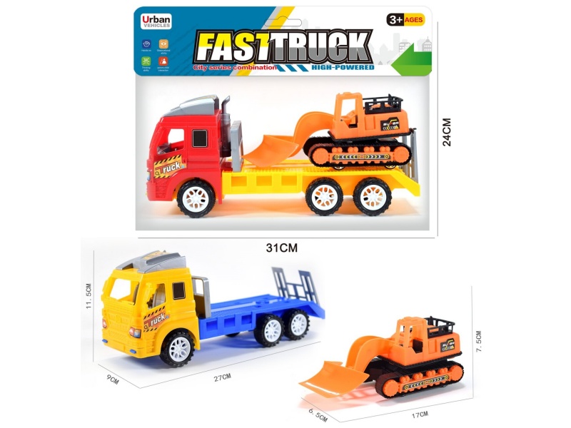 Friction Tow Truck With Slide Bulldozer