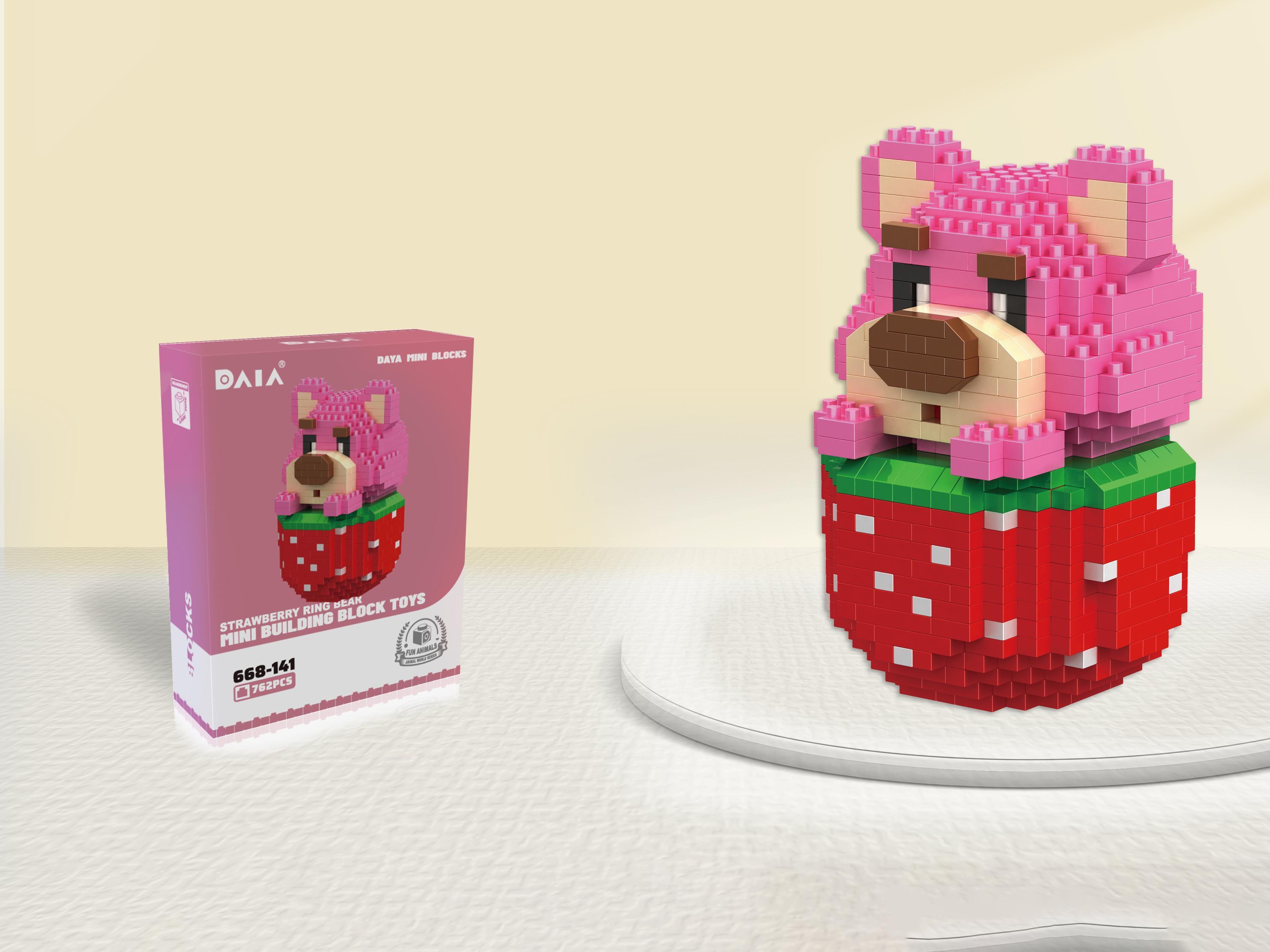 Building Blocks: 762 Pcs Of Ring Box Strawberries