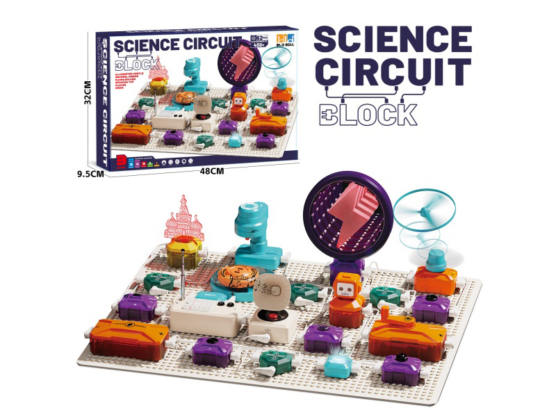 Circuit Building Blocks: Radio + Speaker + Abyss Mirror + Gyroscope Transmitter + Light Guide Column Light Guide Room + Bamboo Dragonfly Small Fan + Indicator Light