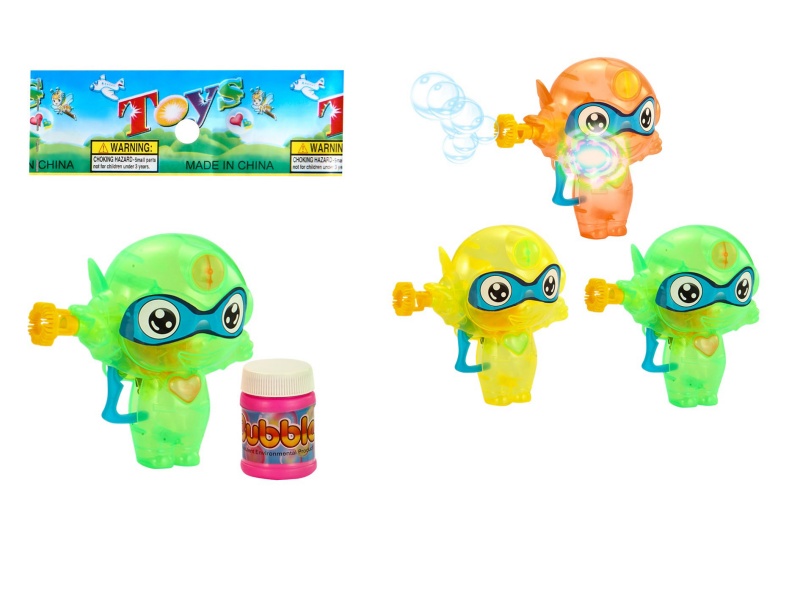 Mini- Bubble Gun  With Light