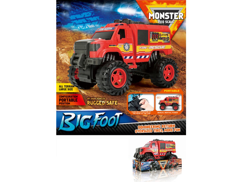 1:10 Fire Wheel Fire Inertia Vehicle