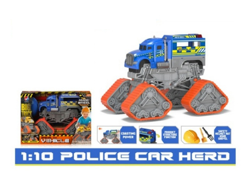 1:10 Spring-Covered Engineering Police Car