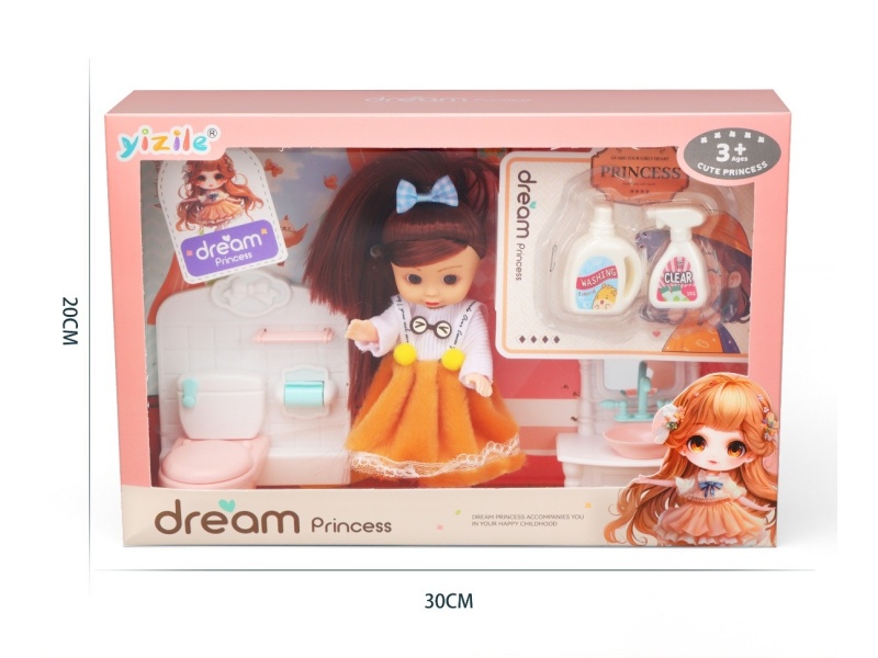 A 6-Inch Girl Playing House