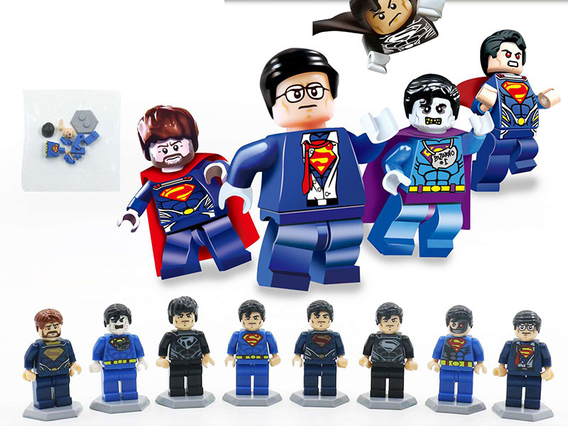 Superman Characters Small Particle Building Blocks Doll
