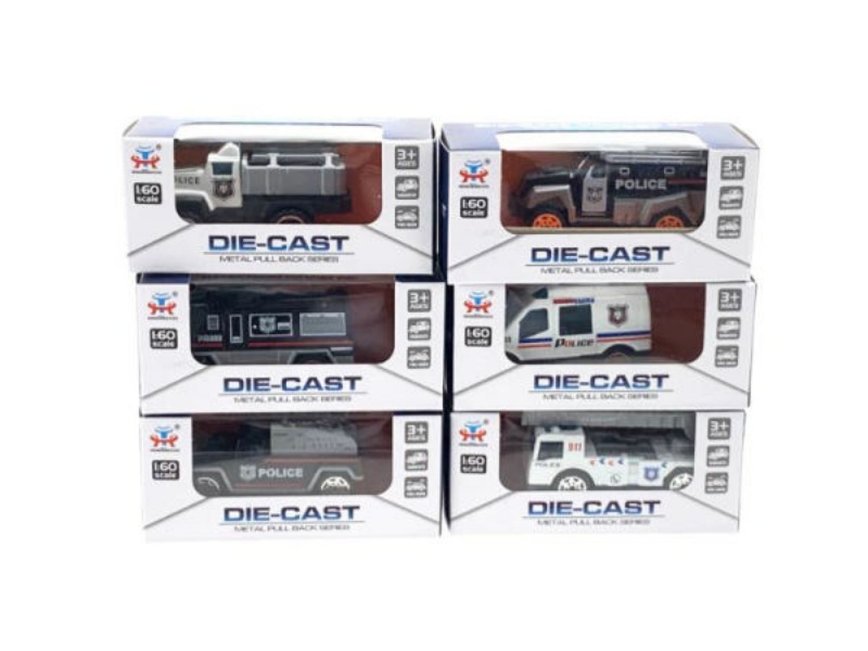 Coasting Alloy Police Car