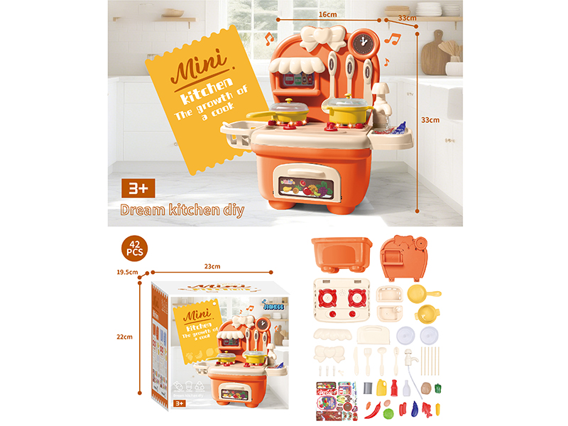 Cartoon Kitchen Toys 42pcs