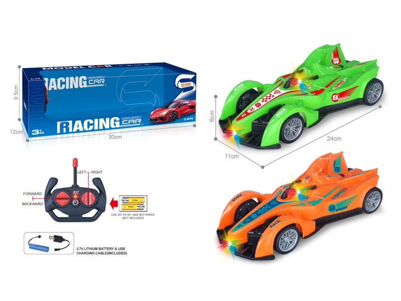 27Mhz 1:16 Four-Way Car With Headlight Spray Paint F1 Equation Remote Control Racing Car (Including Electricity)