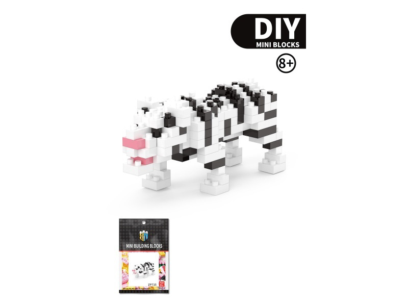 White Tiger Animal Building Blocks 188 PCS