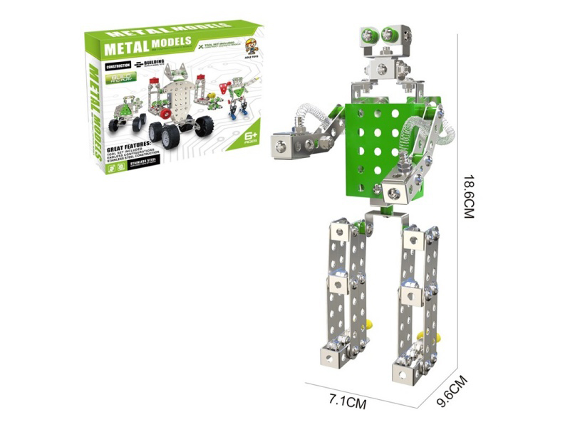Metal Building Blocks - Robot 198Pcs