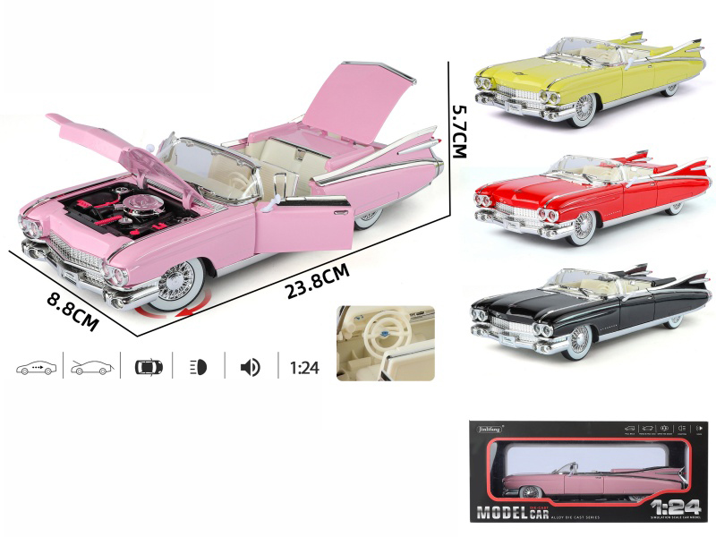 1:24 Cadillac Streetcar Version Alloy Car