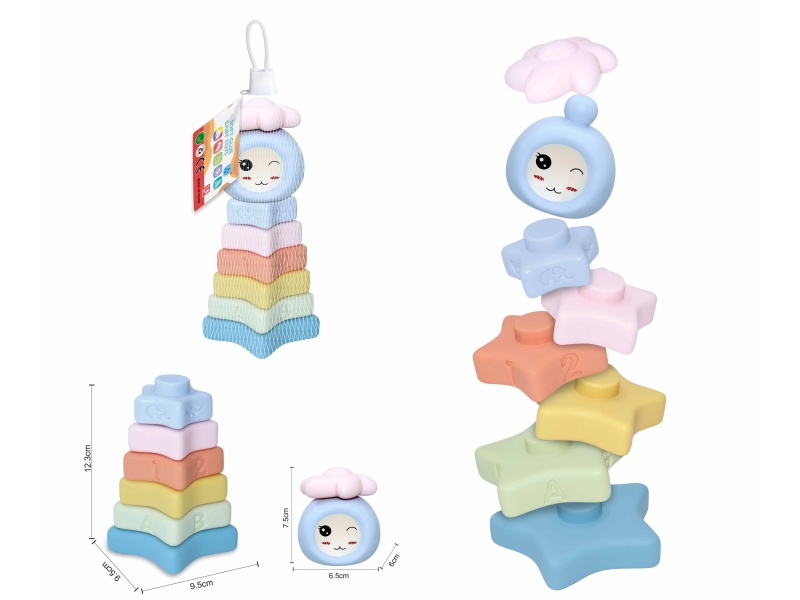 Soft Plastic Stacking Toy 8pcs