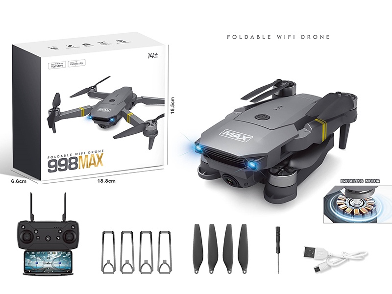 Brushless Dual-Camera Optical Flow 480p Aerial Remote Control Drone