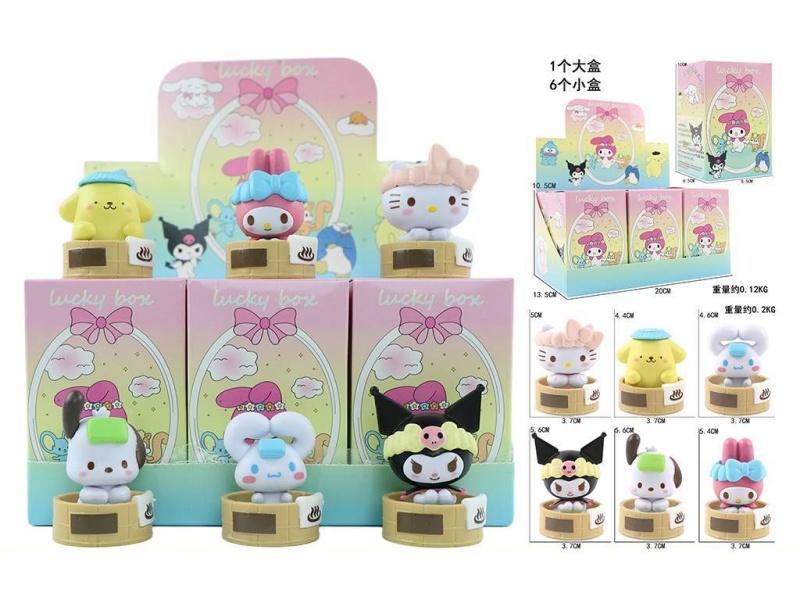 Sanrio Hot Spring 6-Piece Set Figurine