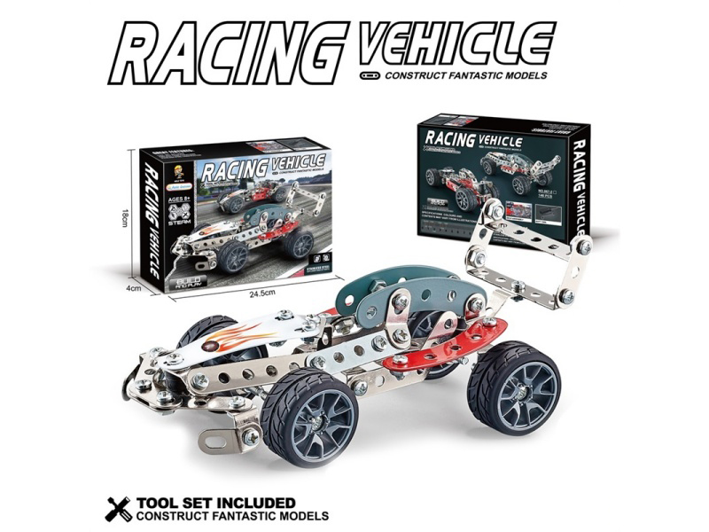 Diy Metal Building Block Car 332 Pieces