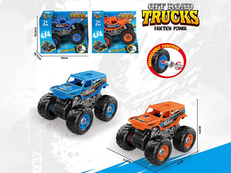 DIY Assembly Friction Wrangler Off-Road Vehicle