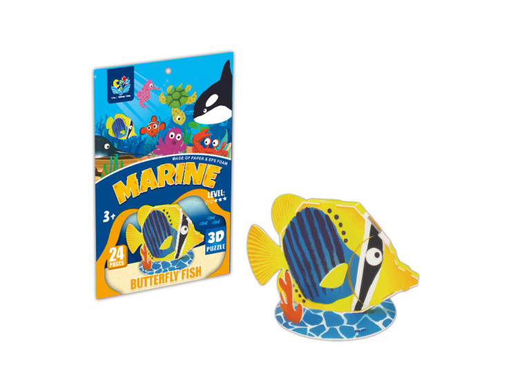 Dimensional Puzzle Butterflyfish