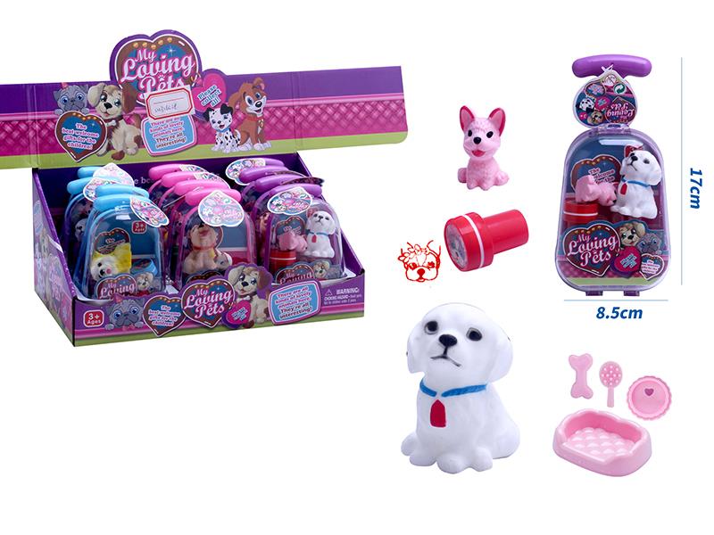 Pet Dog Toy With Stamper, Small Dog, Pet Bed, Sticker 12pcs