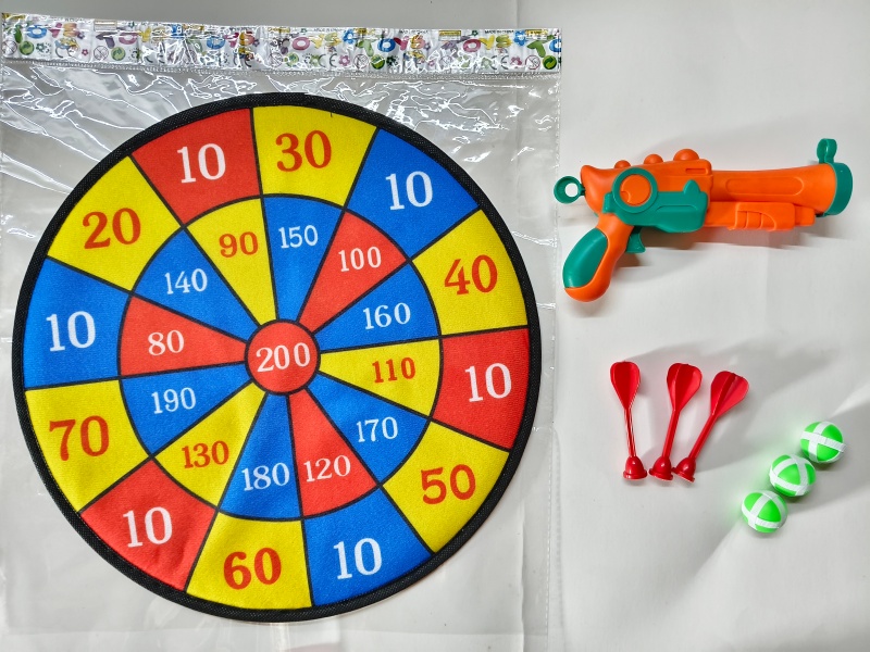 36CM Velcro Dartboard With Sticky Ball, Gun, Dart