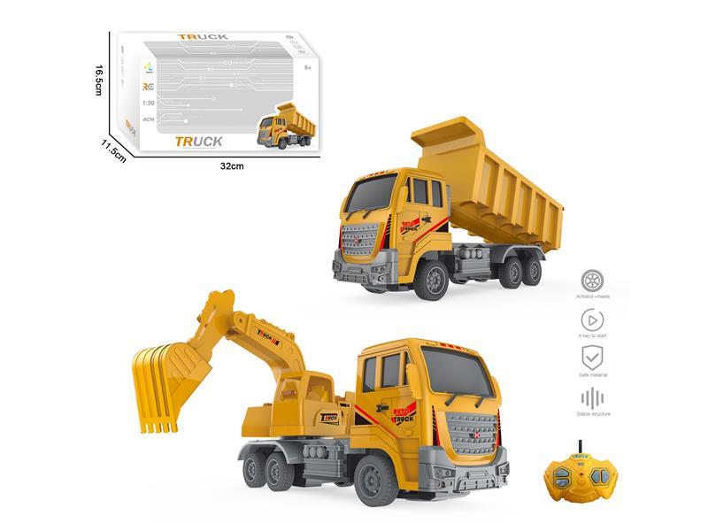 1:20 R/C 4WD Excavators And Earth Movers