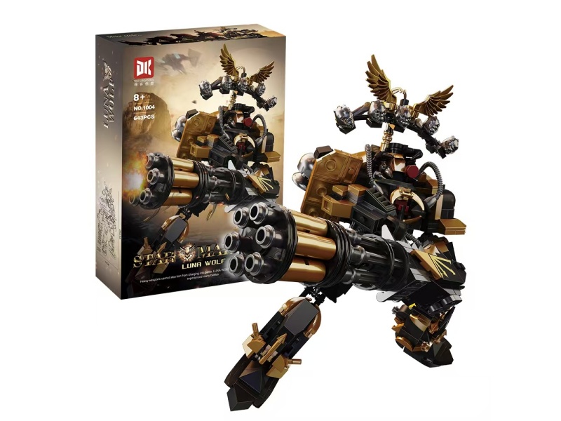 Shadow Moon Blue Wolf - Black Building Block Puzzle Assembly Toy 643 Pieces +