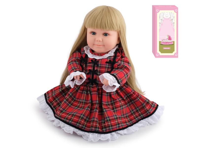 50cm Soft Plastic Reborn Doll(Wig Sheath)With Feeding-Bottle, Magnetic Pacifier, Diaper, Birth Card