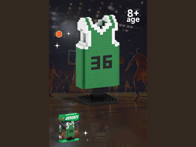 Basketball Jersey Series No. 36 Basketball Clothing Building Blocks 289 Pieces