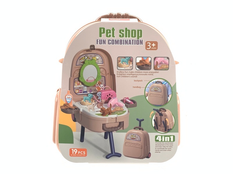 Household Play Toys Four-In-One Trolley Pet Handheld Travel Bag