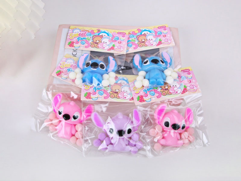 Jelly Kneading Fun Spray Painting Series Teddy Ball + Card Head