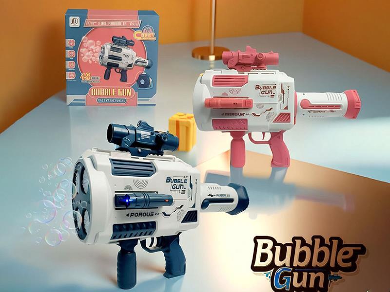 Bubble Gun(With Flashlights, Sight)