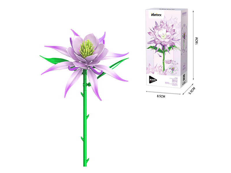 Flower Series Small Particle Building Blocks - Broad-Leaved Epiphyllum 57PCS