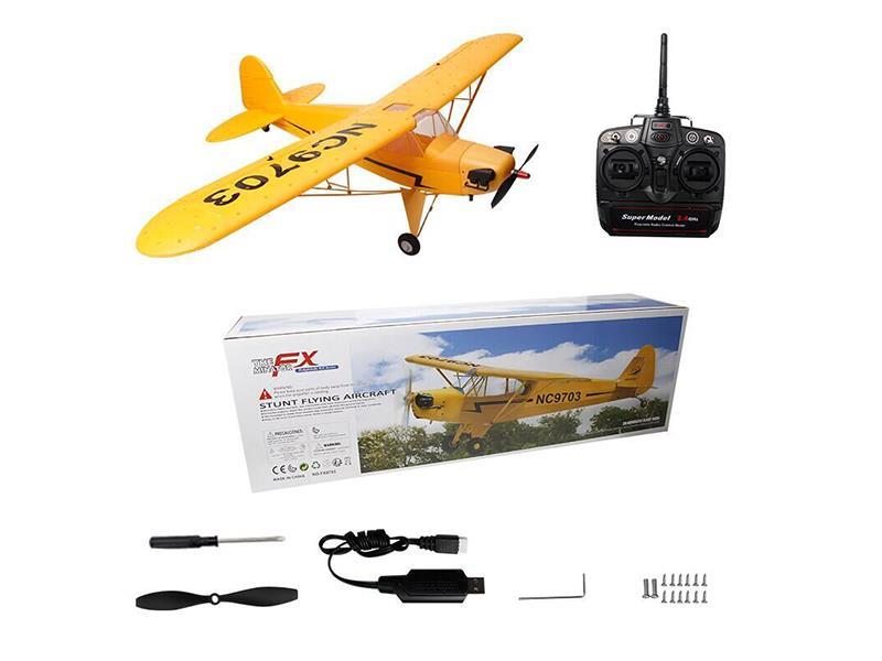 Five-Channel J3 Aircraft Foam Remote-Controlled Airplane With Brushless Motor - Aeromodelling Toy
