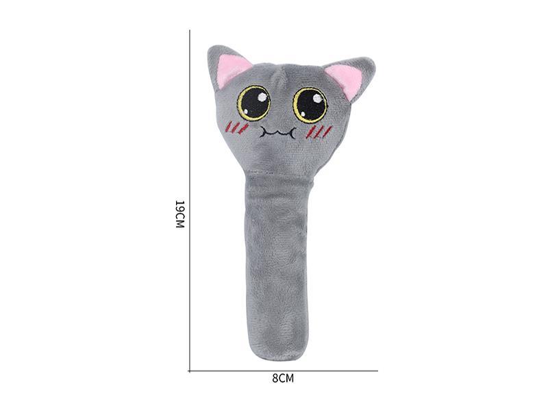 Plush Cat Hand Bell Bb Stick