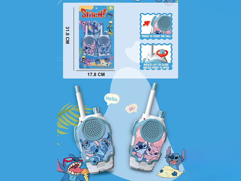 Stitch Walkie-Talkie (Walkie-Talkie Range 50 Meters)