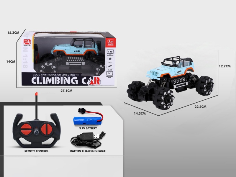 1:18 Bay Color Remote Control Climbing Car