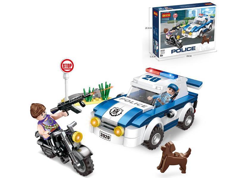 Police Series Small Particle Building Blocks 185pcs