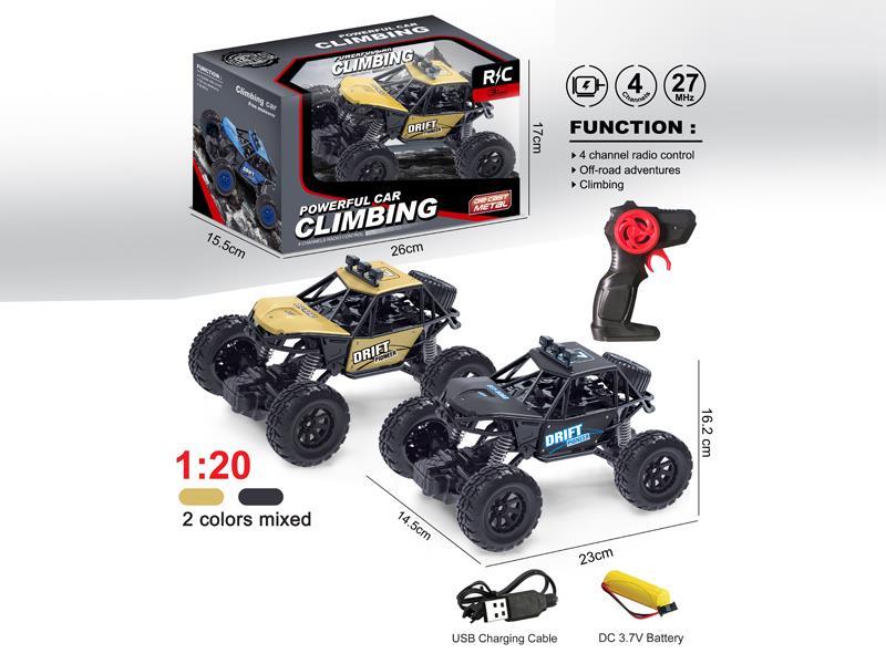27MHZ 4CH R/C Alloy Climbing Car