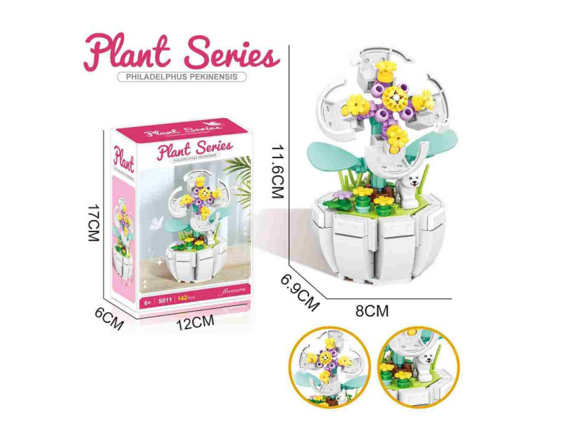 Jimu Jingshan Plum Blossom 142Pcs- Flower Series