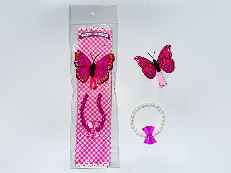 Bead Bracelet + Hair Clip